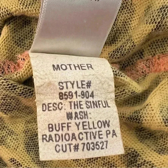 Mother Superior The Sinful Yellow Black Animal Print Knit Top T-Shirt Medium - Picture 13 of 16